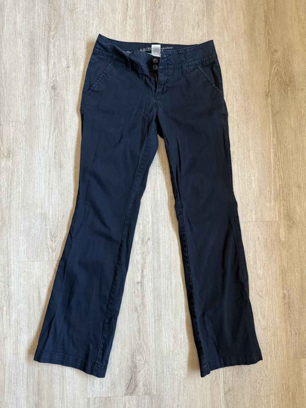 Arizona Jean Co. Black Bootcut Chino Pants - Size 3 Short